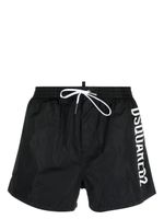 DSQUARED2 short de bain Technicolor Boxer à lien de resserrage - Noir