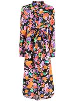 MSGM robe-chemise à fleurs - Multicolore - thumbnail