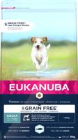 EUKANUBA Graanvrij* premium hondenvoer met zeevis voor kleine en middelgrote rassen - droogvoer voor volwassen honden, 3 kg