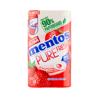 Mentos Pure Fresh - aardbei - suikervrije kauwgom - 80 stuks - thumbnail