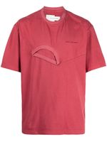 Feng Chen Wang logo-print cotton T-shirt - Rouge - thumbnail