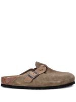 Birkenstock chaussons Boston en daim - Tons neutres - thumbnail