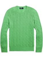 Polo Ralph Lauren pull en cachemire à tricot torsadé - Vert - thumbnail