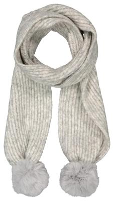 HEMA Kinder Sjaal Met Pompons (grijsmelange) HEMA Kinder Sjaal Met Pompons (grijsmelange)