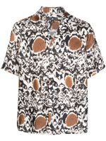 Edward Crutchley chemise à motif abstrait - Blanc - thumbnail