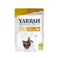 YARRAH CAT BIOLOGISCHE FILETS MET KIP IN SAUS 14X85 GR