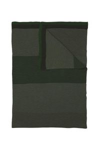 Pip Studio Blockstripe Deken Groen 130 x 170 cm