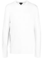 Dunhill pull à rayures latérales - Blanc