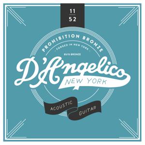 D'Angelico Prohibition Bronze Acoustic 11's 85/15 Light 11-52 snarenset