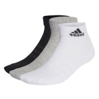 adidas Enkelsokken Cushioned Sportswear 3-Pak - Wit/Grijs/Zwart