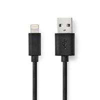 Lightning Kabel | USB 2.0 | Apple Lightning 8-Pins | USB-A Male | 480 Mbps | Vernikkeld | 1.00 m | R - thumbnail