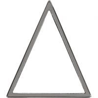 Creotime sieradenhangers Driehoek 30 x 30 mm 2 stuks grijs