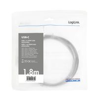 LogiLink UA0329 USB-C-displaykabel USB-C / HDMI Adapterkabel USB-C stekker, HDMI-A-stekker 1.80 m Zwart - thumbnail