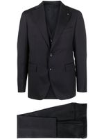 Tagliatore single-breasted three-piece suit - Bleu