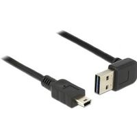 Delock 85184 Kabel EASY-USB 2.0 Type-A male haaks omhoog / omlaag > USB 2.0 Type Mini-B male 0,5 m