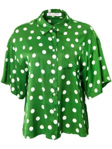 Carolina Herrera polka dot shirt blouse - Vert