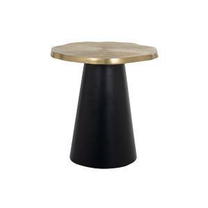 Richmond Bijzettafel Sassy 50cm - Goud/Zwart - Rond