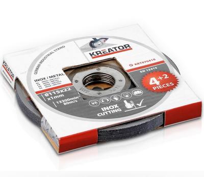 Kreator KRT070410 INOX metaal snijschijf D115 | Doorslijpschijf 6 stuks