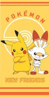 Pokemon strandlaken Polyester 70 x 140 cm geel