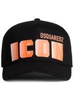 DSQUARED2 casquette à logo imprimé - Noir - thumbnail