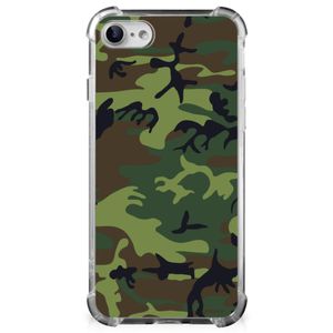 iPhone SE 2022/2020 | iPhone 8/7 Doorzichtige Silicone Hoesje Army Dark