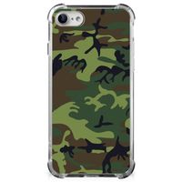 iPhone SE 2022/2020 | iPhone 8/7 Doorzichtige Silicone Hoesje Army Dark