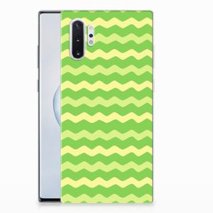 Samsung Galaxy Note 10 Plus TPU bumper Waves Green