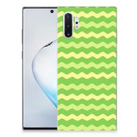 Samsung Galaxy Note 10 Plus TPU bumper Waves Green - thumbnail