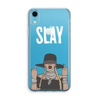 Slay All Day: iPhone XR Transparant Hoesje