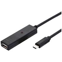 VALUE USB 2.0 Verleng kabel met actieve Repeater, A - C, zwart, 15 m - thumbnail