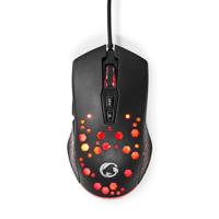 Gaming Muis - Bedraad - 800/1200 / 2400/3200 / 4800/7200 dpi - Instelbare DPI - Aantal knoppen: 7 - Programmeerbare knoppen - Rechtshandig - 1.50 m - RGB