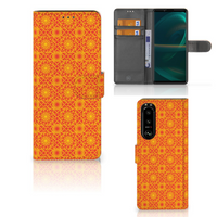 Sony Xperia 5III Telefoon Hoesje Batik Oranje - thumbnail