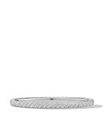 David Yurman bracelet en or blanc 18ct pavé de diamants - Argent - thumbnail