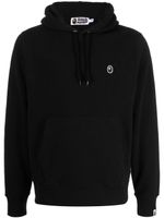 A BATHING APE® hoodie en jersey à logo appliqué - Noir