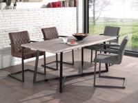 Eettafel BROOKE 180 cm grijze eik