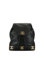 CHANEL Pre-Owned sac à dos à logo CC - Noir