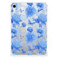 Siliconen Hoesje voor Apple iPad mini 6 (2021) Flowers Blue - thumbnail