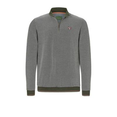 Charles Colby sweater EARL BOBBY Plus Size olijfgroen