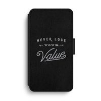 Never lose your value: iPhone XS Max Flip Hoesje - thumbnail