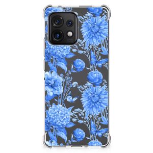 Case voor Motorola Edge 40 Pro Flowers Blue