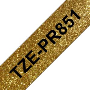 Brother TZe-PR851 Labeltape Tapekleur: Goud Tekstkleur: Zwart 24 mm 8 m