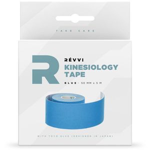 REVVI Kinesiologie Tape 5 Meter - Overige artikelen - Tape - blauw - maat 50-MM