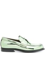 GCDS mocassins Wirdo en cuir verni - Vert