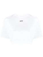 Off-White t-shirt crop Off-Stamp - Blanc - thumbnail