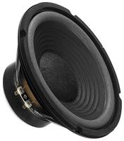 Monacor SP-202E Hi-F-bas-midrange driver, compact baschassis in volledige tweerichtingsmogelijkheden biedt uitstekende geluidskwaliteit, zelfpassende luidspreker, in zwart,Zwart