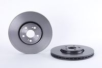 Remschijf COATED DISC LINE BREMBO, Remschijftype: Binnen geventileerd, u.a. für Renault