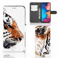 Hoesje Samsung Galaxy A30 Watercolor Tiger - thumbnail