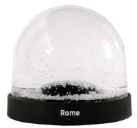 sneeuwbol City Icons Rome 8,7 x 8 cm glas zwart