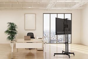 Equip 650603 70 Portable flat panel floor stand Zwart flat panel vloer standaard