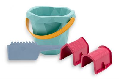 Zsilt strandset junior 20 cm groen/rood/blauw 4 delig Zsilt strandset junior 20 cm groen/rood/blauw 4 delig